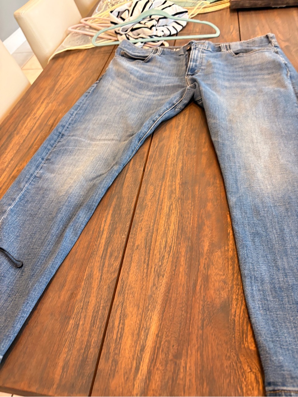 Lee Slim Straight Men's Light Blue Washed Jeans